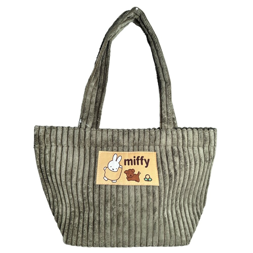 MIFFY - Miffy & Snuffy Olive Corduroy Tote